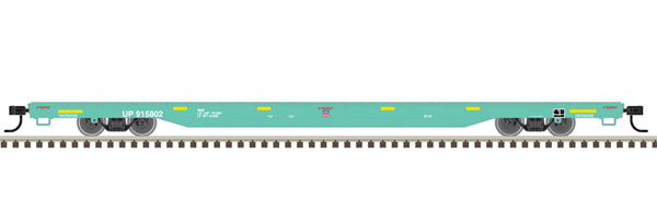 Atlas 68' Flatcar - Ready to Run -- Union Pacific #915816 (Maintenance-of-Way; green, white) - ATL20006467