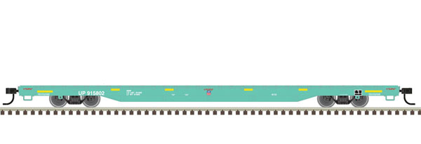 Atlas 68' Flatcar - Ready to Run -- Union Pacific #915832 (Maintenance-of-Way; green, white) - ATL20006468