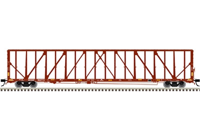 Atlas 73' Center-Partition (Centerbeam) Flatcar - Ready to Run - Master(R) -- BNSF Railway 562712 (Boxcar Red, white) - ATL20006489