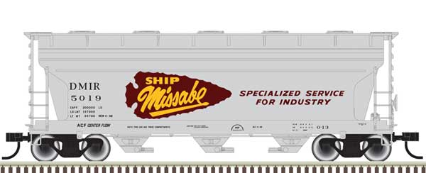 Atlas ACF 3560 Covered Hopper - Ready to Run -- Duluth, Missabe & Iron Range 5026 (gray, maroon, yellow) - ATL20006509