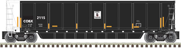Atlas Coalveyor Bathtub Gondola - Ready to Run - Master(R) -- Cobra Trading COBX 4124 (black, white) - ATL20006682