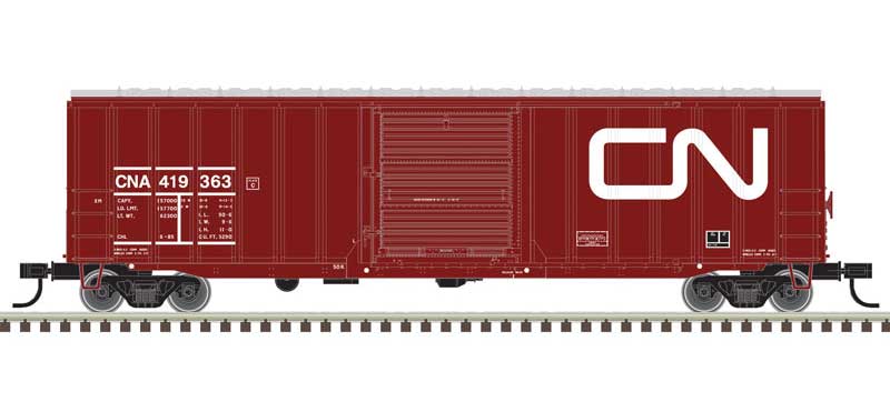 Atlas ACF(R) 50'6" Boxcar - Ready to Run -- Canadian National 419363 (Boxcar Red, white) - ATL20006714