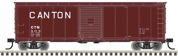Atlas HO USRA Steel Rebuilt 40' Boxcar - Ready to Run - Master(R) -- Canton Railroad #803 (Boxcar Red, white)