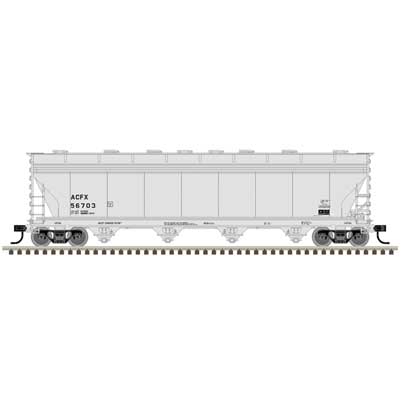Atlas HO ACF 5250 Covered Hopper - Ready to Run - Master(R) Plus -- Atlas HO ACFX #56703 (gray)