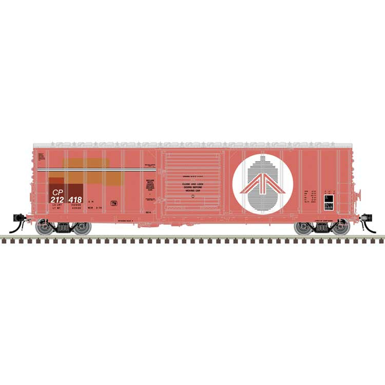 Atlas HO CNCF 5000 50' Boxcar - Ready to Run - Master(R) -- Canadian Pacific (CP) #212553 (Ex-Ann Arbor Patched, orange, white, black)