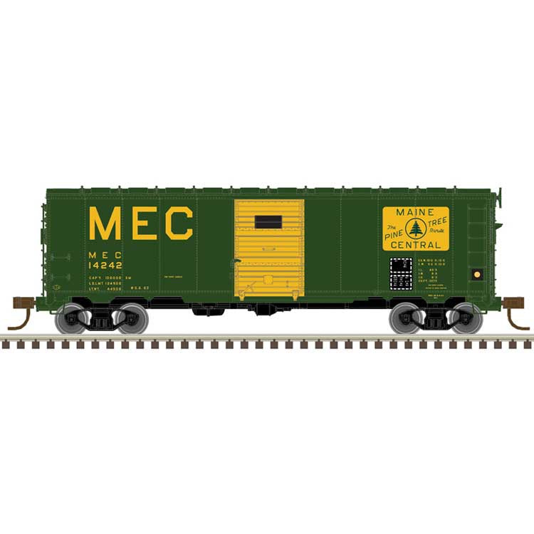 Atlas HO 1932 ARA 40' Steel Boxcar - Ready to Run - Master(R) -- Maine Central #14256 (green, Harvest Gold, Pine Tree Route Logo)