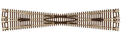 Atlas Code 55 Track w/Nickel-Silver Rail & Brown Ties -- 11.25-Degree Crossing - ATL2040