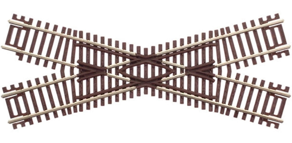 Atlas Code 55 Track w/Nickel-Silver Rail & Brown Ties -- 30-Degree Crossing - ATL2042