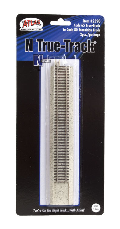 Atlas Code 80 to Code 65 True-Track Transition Track -- pkg(2) - ATL2590