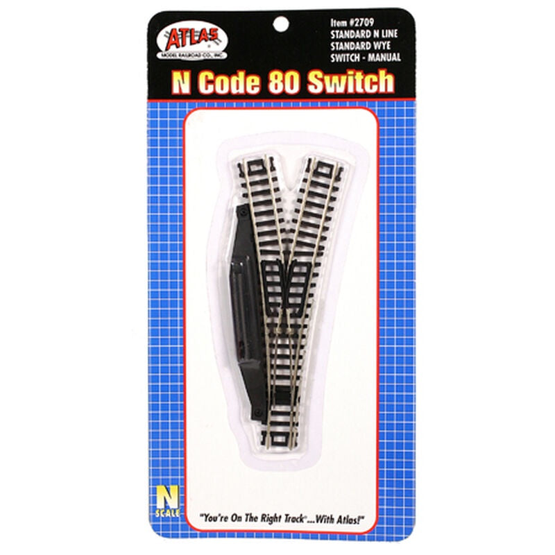 Atlas Code 80 Manual Turnout (Switch) - Standard Line -- Wye - ATL2709