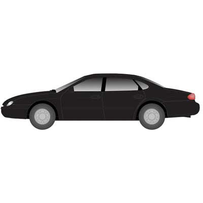 Atlas N American Automobile - Ford - Taurus 1996 4-Door Sedan -- Ebony