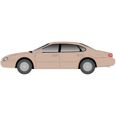 Atlas N American Automobile, Ford, Taurus 1996 4-Door Sedan -- Light Saddle
