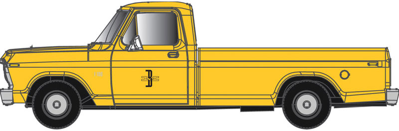 Atlas HO Ford F-100 Pickup Truck Boston & Maine (Yellow) - ATL30000129