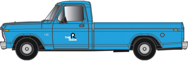 Atlas HO Ford F-100 Pick Up Truck Rock Island (Blue) - ATL30000132