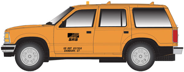 Atlas 1993 Ford Explorer - Assembled -- Sperry Rail Service (yellow) - ATL30000142
