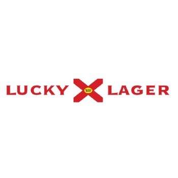 Atlas ATL30000143D Lettering and Logos for Atlas 1984 LNT 9000 Tractor Cab -- Lucky Lager (white, red) - ATL30000143D