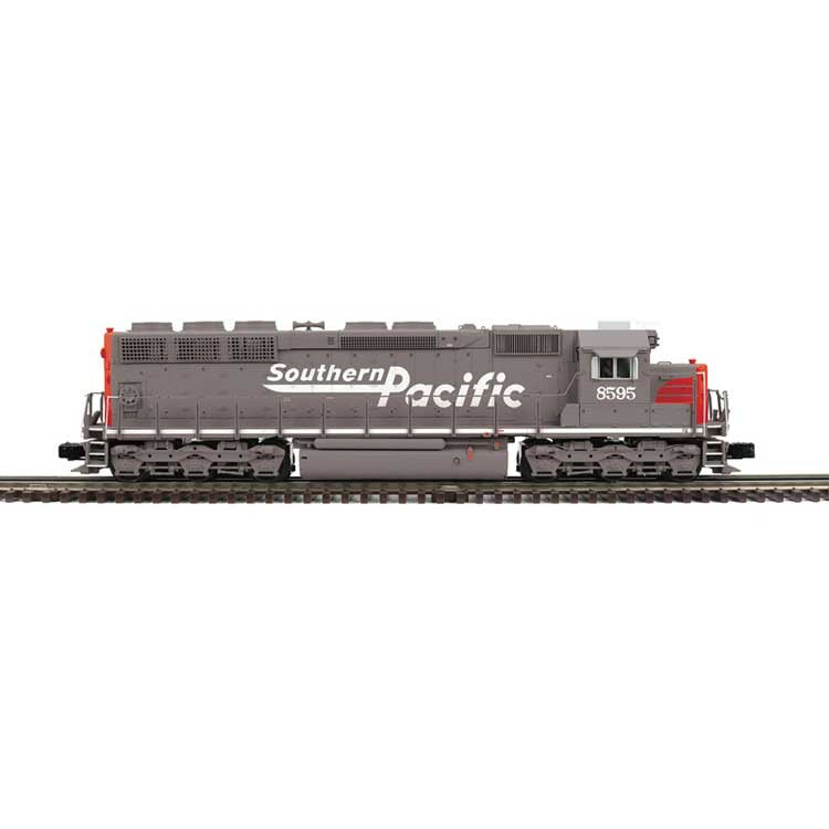 Atlas O EMD SD45 Low Nose - 3-Rail - Proto-Sound 3.0 and DCS - Premier -- Southern Pacific #8595 (gray, red, Speed Lettering)