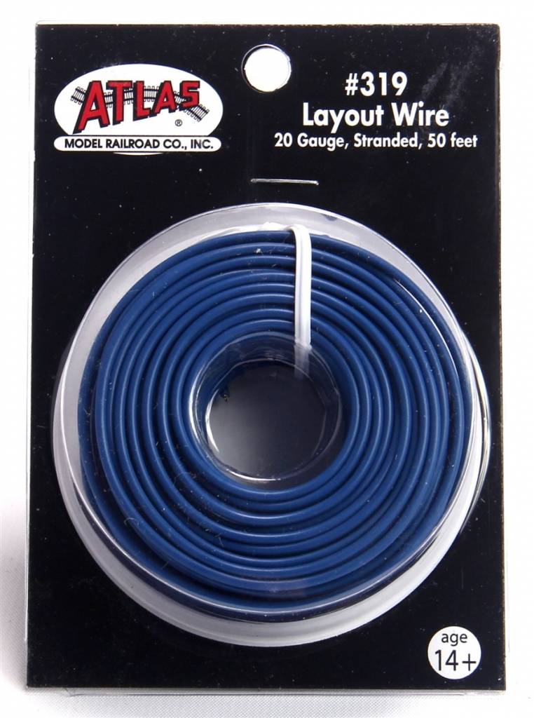 Atlas 50' Stranded Wire, 20 Gauge/Blue - ATL319