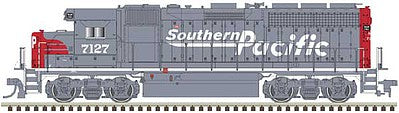 Atlas N EMD GP40 Low Nose with Dynamic Brakes - LokSound and DCC - Gold -- Southern Pacific 7138 (gray, red, Speed Lettering) - ATL40004183