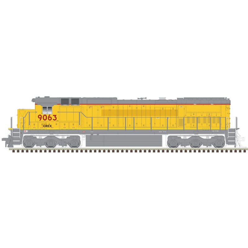 Atlas GE Dash 8-40C - LokSound and DCC - Master(R) Gold -- Citicorp Leasing CREX 9056 (Ex-UP, Armour Yellow, gray) - ATL40004208