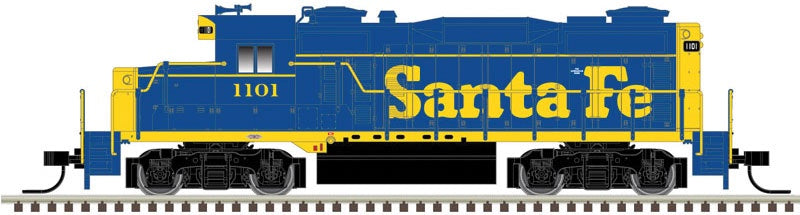 Atlas N EMD GP20 - ESU LokSound and DCC - Master(TM) Gold -- Santa Fe (ATSF) 1101 (As-Delivered, blue, yellow)