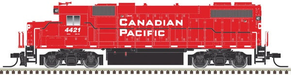 Atlas N EMD GP38-2 Phase II - LokSound and DCC -- Canadian Pacific 4401 (red, white)