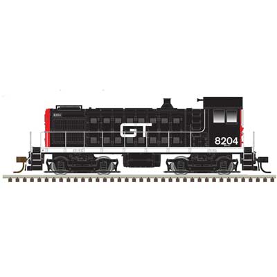 Atlas N Alco S4 - LokSound and DCC - Master(R) Gold -- Grand Trunk Western 8204 (black, red)