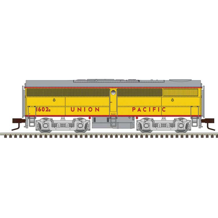 Atlas N Alco FB1 - Sound and DCC - Master(R) Gold -- Union Pacific #1602B (Armour Yellow, gray, red)