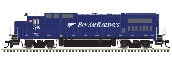 Atlas N GE Dash 8-40B with Deck Ditch Lights - Standard DC - Master(R) -- Pan Am MEC 5946 (blue, white)
