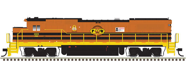 Atlas N GE Dash 8-40B with Deck Ditch Lights - Standard DC - Master(R) -- Providence Worcester 3909 (orange, black)