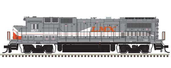 Atlas N GE Dash 8-40B - LokSound and DCC - Master(R) Gold -- LMX 8520 (gray, red)