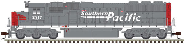Atlas N EMD SD50 with Ditch Lights - Standard DC - Master Silver(TM) -- Southern Pacific 5517 (gray, red)