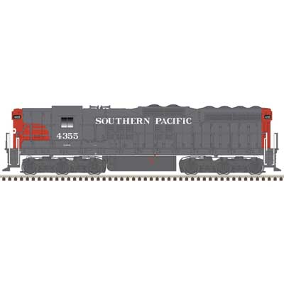 EMD SD9 - Standard DC -- Southern Pacific 4355 (gray, red)