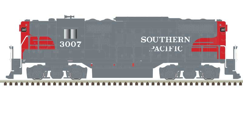 Atlas N EMD GP9 w/Torpedo Tubes - Standard DC -- Southern Pacific #3005 (gray, red)