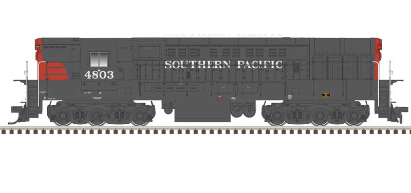 Atlas N FM H-24-66 Phase 1B Trainmaster - LokSound & DCC -- Southern Pacific #4803 (gray, red)