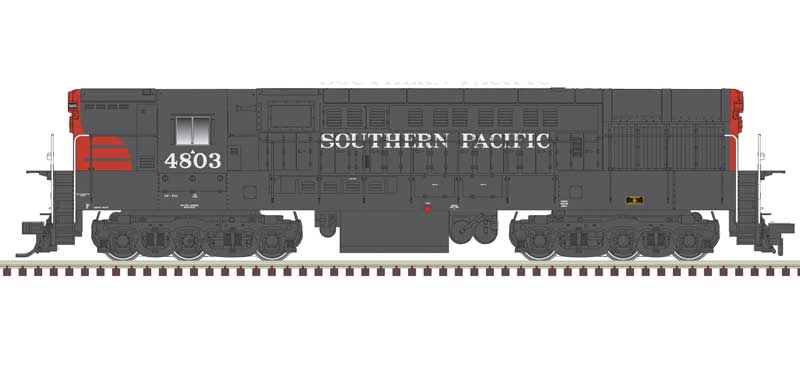 Atlas N FM H-24-66 Phase 1B Trainmaster - LokSound & DCC -- Southern Pacific #4804 (gray, red)