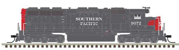 Atlas N EMD SD45 Low Nose - Sound and DCC - Master(R) Gold -- Southern Pacific #9108 (gray, red)