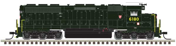 Atlas N EMD SD45 Low Nose - Sound and DCC - Master(R) Gold -- Pennsylvania Railroad #6144 (Brunswick Green)