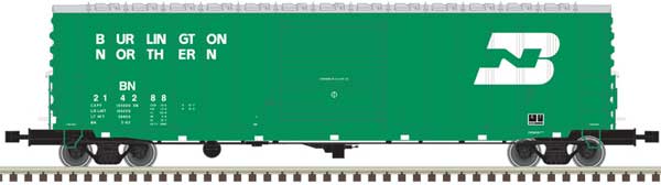 Atlas N 50' RIB SIDE BOXCAR - BURLINGTON NORTHERN #214583 - ATL50004005