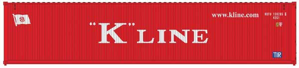 Atlas N 40' Standard Container, K-Line.com Set #2 (3) - ATL50004163