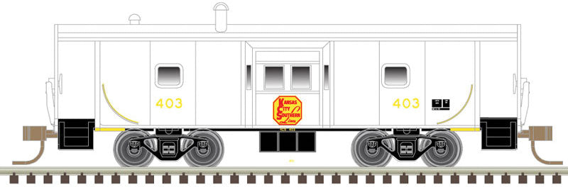 Atlas N Bay Window Caboose, Kansas City Southern #401 - ATL50004559