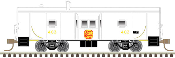 Atlas N Bay Window Caboose, Kansas City Southern #403 - ATL50004560