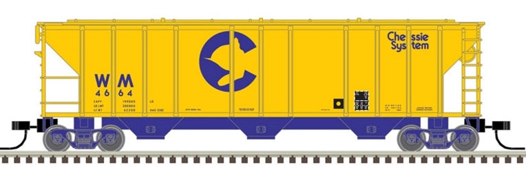 Atlas N PS-4472 Covered Hopper, Chessie #4679 - ATL50004592