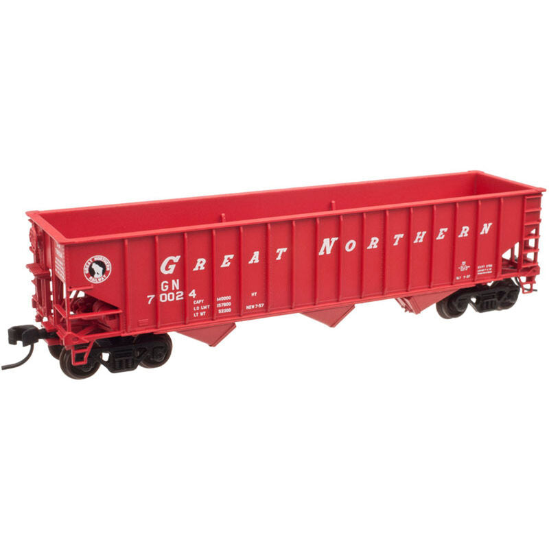 Atlas Pullman-Standard 2750 3-Bay Hopper - Ready to Run - Master(R) -- Great Northern 70089 (red, white, black, Small Rocky Logo) - ATL50004913