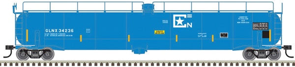 Atlas N ACF 33,000 Gallon Tank Car - Ready to Run - Master(R) -- GLNX 34235 (blue, white)