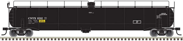 Atlas N ACF 33,000 Gallon Tank Car - Ready to Run - Master(R) -- CNTX 1217 (black, white)