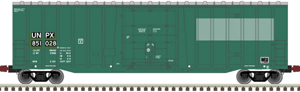 NSC 5277 50' Plug-Door Boxcar - Ready to Run -- UNPX 851010 (green, white)