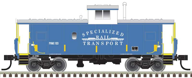 Atlas N Standard-Cupola Caboose - Ready to Run - Master(R) -- Specialized Rail Transport 103 (blue, white)