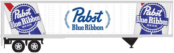 45' Pines Trailer - Assembled -- Pabst Blue Ribbon (red, white, blue)