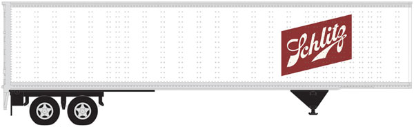 45' Pines Trailer - Assembled -- Schlitz (white, maroon)